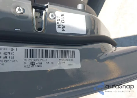 2019 Dodge Charger Sxt Rwd z USA, uszkodzony, nr VIN 2C3CDXBG5KH736651